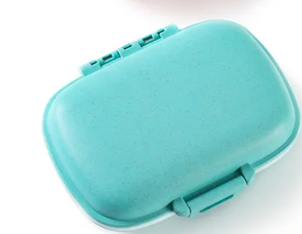 1 Pack Travel Pill Organizer, 8 Compartments Small Pill Box, Portable Daily Pill Case for Medicine, Vitamin, Supplement Storage, Compact Pill Container for Pocket, Purse, Travel, Office, Home Use