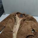 chouyatou Men's Vintage Casual Work Wear Corduroy Suit Blazer Jacket Sport Coat (Brown)