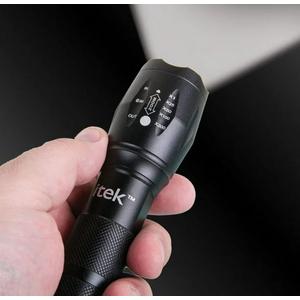 Itek Mega Light Military Grade Tactical Zoomed Flashlight