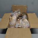 Crystal Metal Tealight Candlestick, Bling Bowl Candelabras, Tall Crystal Candle Holders Elegant Candle Centerpiece for Dining Table Wedding Home Mantel Decor(Golden, 4Sets(12 Pcs))