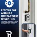 Rudy Run Key Lock Box for Outside Large Outdoor Lockbox for Keys with Code, 4-Digit Combination Hidden Safe to Hide a Key Outside, Portable Safe Key Storage, 6.7 in, 1 Pack