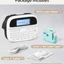 Label Maker Machine with-Tape, Rechargeable Label Maker Waterproof-Labels, Backlit Bluetooth Labeler, M950 12mm Portable Labeling Maker for Home Organization Office School Teacher Supplies