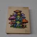 Wooden Puzzles for Adults - Frog Family Wooden Jigsaw Puzzle - Unique Animal Shaped Wood Puzzles Adult - Christmas Birthday Gifts for Adults/Friends/Family - 190pcs 11.4 * 10.9in (Medium)