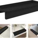 Silicone Sink Edge Protector Splash Guards, 5 Upgrade Multifunction Sink Accessorie, Splash Guard For Bathtub Sink, Countertop Protectors For Kitchen Sink Stainless Steel, Granite, Quartz, Black