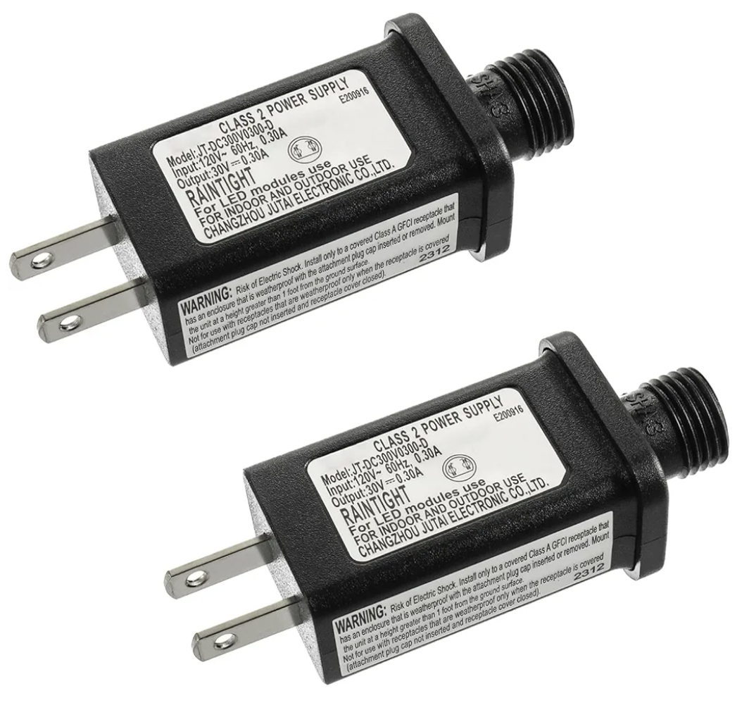 30V 9W LED Transformer Replacement Class 2 Power Supply for Christmas String Light Inflatable Decorations LED Controller IP44 Waterproof Low Voltage
