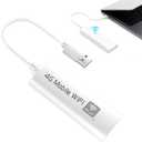 Portable WiFi Hotspot for Travel,4G LTE Mobile Hotspot Device,WiFi 6 USB Wireless Router,28 Global Bands,Switchable Operators, Pocket WiFi for 200+ Countries,for Travel, Car, Business Office