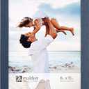 Malden International Designs 8x10 Navy Blue Ridge Linear Picture Frame