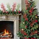 48 Pcs Red and Green Christmas Tree Decorations Ornaments Christmas Tree Filler Branches Christmas Picks Sticks for Tree