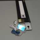 EZVALO 10inch Under Cabinet Lighting, LED Motion Sensor Light Indoor, 2400mAh USB Rechargeable Closet Lights, Dimmable & Magnetic Wireless Under Counter Lights for Kitchen, Pantry, Stairs (2 Pack)