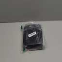 EVVE Crossbody Bags for Women Trendy Triple Zip Small Crossbody Camera Bag Purse with Wide Guitar Strap (Black)