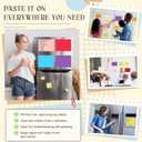 Zubebe 10 Pads Large Sticky Notes Jumbo Bright Colors Sticky Notepads Self Stick Note Square Memo Post Stickies for Office School, 25 Sheets/pad (8 x 6 Inch,Multicolor)