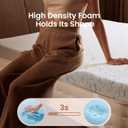 OhGeni 3 Inch Cooling Twin XL Gel Memory Foam Mattress Topper Pad,Soft Bed Cover with Anti-Slip Base,Zipper & Straps,Extra Comfort & Back Pain Relief,College Dorm Room Essential