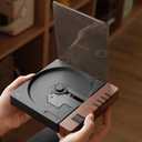 syitren R300 CD Player Portable Bluetooth Desktop Retro CD Players for Home,Without Speakers, Rechargeble Battery Small Compact Vintage CD Player,SPDIF Out,Brown