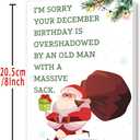 3 x OJsensai Funny December Birthday Card for Women Men, Hilarious Christmas Birthday Card Gifts for Him Her Adult