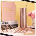 11 Pcs Appreciation Gift Sets Thank You Gifts for Women Female Include 20 oz Tumblers Motivational Journal with 9 Ballpoint Pens(Rose Red,Classic)