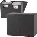 Card Titan Slab Box Two Row - Trading Card Storage Box for Graded Sports Cards and Graded TCG Cards - Card Case Fits PSA, BGS, SGC and CSG Graded Card Slabs (Double Row - Black)