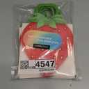 Cheerland Strawberry Gift Bags Fruit Party Favor Bags Goodie Tote Treat Paper Bags for Strawberry Shortcake First Birthday Picnic Summer Berry Theme Baby Shower Classroom Tropical Party Supplies 8pcs