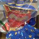 Rubie's Girl's DC Wonder Woman Tutu Dress with Cape and Tiara (Blue, S)