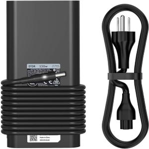 130W 19.5V 6.67A AC Charger Compatible with XPS 15 9530 9550 9560 9570 Inspiron 7347 7348 7459 Precision M3800 M2800 5510 5520 5530 5540 DA130PM130 HA130PM130 Laptop Power Adapter