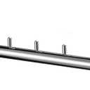 Clothes Hanger Rack Swing Arm, Folding Clothes Hanger Wall Mounted Space Saving Drying Rack, Stainless Steel 304 Laundry Room Valet Hook Holder, Foldable Hanging Hook Rod (Silver)