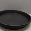 4 Pack of 19 inch Plant Saucer Drip Tray, 19 inch Heavy Duty Large Deep Plant Saucers for Pots, Plastic Flower Planter Water Trays for Indoors Outdoor (19", Black)