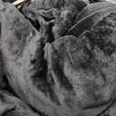 Electric Heated Blanket Queen Size 84''x90'' Soft Flannel & Sherpa Electric Blanket with 10 Heating Levels, Automatically Shut Down After 8h with Overheat Protection Machine Washable (Charcoal)