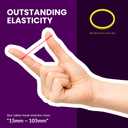 2 x Beauty Town Hair Tie Rubber Bands - 1000pcs/500pcs Soft Stretchy Elastic Bands for Braids, Ponytails & Bun