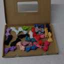 Grosgrain Ribbon Hair Bows Clips for Infant Girls - Fully Lined Mini Bows in 20 Color Pairs, Set of 40 (1.2" Tiny Clips)