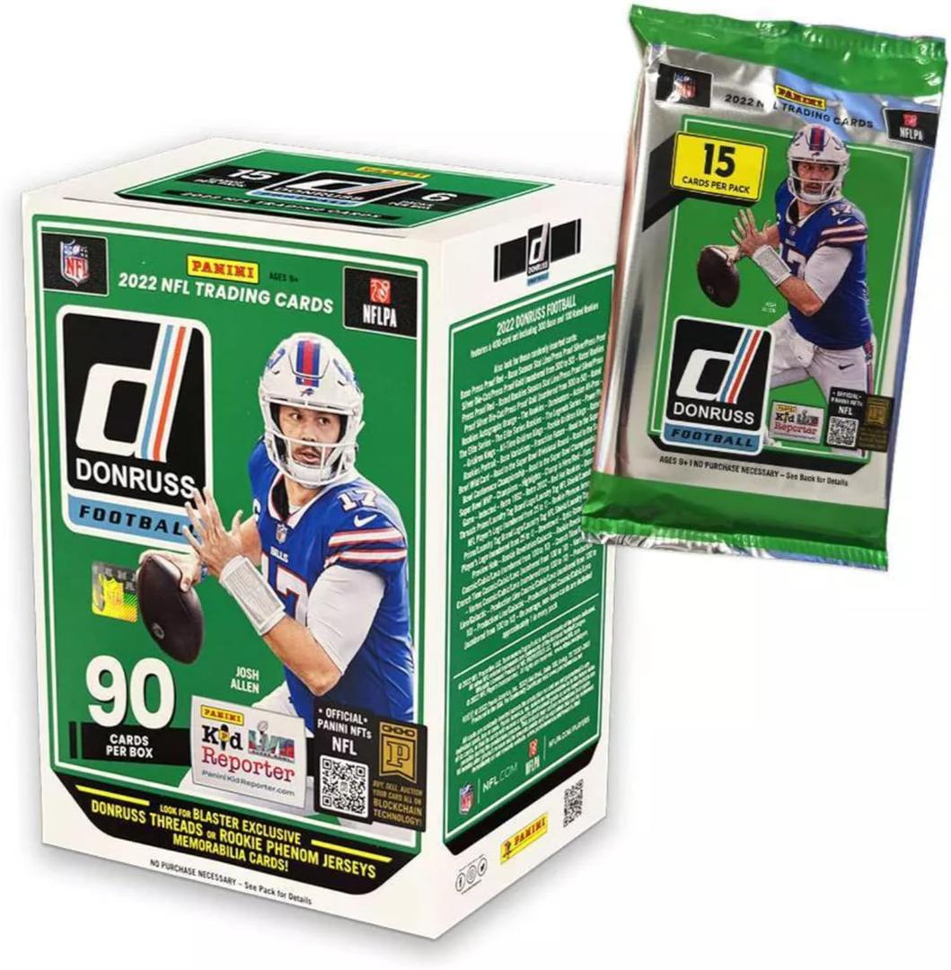 2022 Panini Donruss Football Blaster Box - 90 Trading Cards per Box