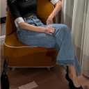 MakeMeChic Women's Color Block Tee Shirt Half Sleeve Collar V Neck 2 in 1 Summer Tops (Black, XS)