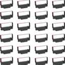 Bigger Replacement for ERC-30/34/38 B/R Ribbons, 24 Pack, Black and Red