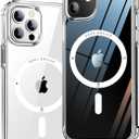ONES for iPhone 12/12 Pro Case, Hybrid Magnetic Phone Case, Compatible with MagSafe, Military Grade Protection, Shockproof Airbag, Anti-Yellow Silicone Cover, Scratch-Resistant, Thin, Clear