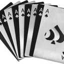 10Pack Ace of Spades Bottle Opener, Durable Stainless Steel Poker Opener Portable Beer Bottle Cap Opener, Playing Card Can Openers Credit Card Size Bar Party Tools for Your Wallet & Shirt Pocket (Black/Silver)