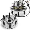 Autoround 515096 Front Wheel Hub and Bearing Assembly Fit for 4x4 4WD Chevy Tahoe Silverado/Suburban 1500 Avalanche, GMC Yukon XL Sierra 1500, Cadillac Escalade ESV EXT (2007-2014), 1 Piece