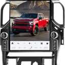 Latest 17.2 Inch Touch Screen with LED knobs, Android 14 Car Radio Head Unit for Chevrolet Silverado GMC Sierra 2021-2025 Car Multimedia Stereo Player GPS Navigation, 128GB, US 1 Yr Service