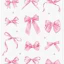 R HORSE Coquette Pink Bow Beach Towel for Girls Women, 30 x 60 inch Microfiber Summer Beach Pool Towel Quick Dry Sand Free Blanket for Bath Sport Travel Swimming Camping Party Supplies