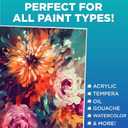 Horizon Group USA Stretched Canvas 9" x 12" 8 PK, 16mm Thick, 100% Cotton, for Painting, Pouring, Oil Paint, Multi-Media Art, 8-Pack (204038)