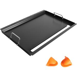 Full-Size Griddle Inserts for Weber Genesis 300 Gas Grills Flat Top Plate with Handles for Genesis E-310 S-310 E-320 S-320 E-330 S-330 EP-310 EP-320 EP-330 CEP-310 Replace for Weber 7524