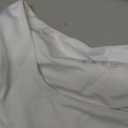 CUHUDA Women's Basic Long Sleeve Square Neck Crop Top Slim Fit T-Shirt White Small