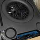 MOUNTO 1/4hp 1200cfm Low Profile Air Mover Carpet Dryer, 2 Speed Floor Fan w/Dual GFCI Outlet, Stackable, Lightweight Air Mover Blower- Ideal for Water Damage Restoration, Construction, Cleaning
