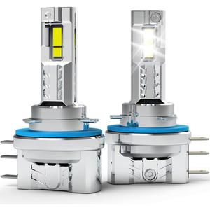 H15 LED Bulbs Daytime Running Light, Fog Lamp, 30000Lm 120W 6500K Cool White, Built-in Thermally Conductive Copper Tube and Fan, Direct Replacement, Plug and Play, 64176 12580 PGJ23T1