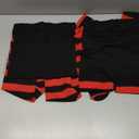 baotongle 2 Pairs Women's Nylon Striped Tights Striped Tights for Women Women's Stocking Hosiery 88-132IbS (Red and Black)