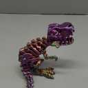 3D Printed Dinosaur Bones, Articulated T-Rex Skeletons, 3D Printed Dragon Animals Fidget Toy Adults Home Office Decor, Poseable T-Rex with Flexible Joints, Relief Stress and Anxiety(Dazzling)