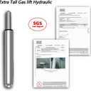 18" to 28" Long Adjustable Gas Lift Cylinder Tube for Bar Stool Drafting Chair Replacement Parts, Heavy Duty Hydraulic Pneumatic Cylinder Shock Piston (10" Lift Stroke)