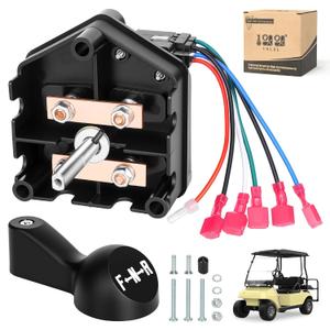 10L0L Golf Cart Forward Reverse Switch with Handle, 48V Heavy Duty Fits Club Car DS 1996-Up, Replaces 101753005 1012987
