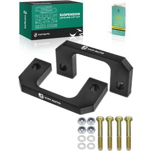 YHTAUTO 1 Inch Front Leveling Lift Kit Fit 2007-2024 Chevy Silverado 1500, Tahoe, Avalanche, Suburban, GMC Sierra Yukon XL | RWD/4WD | Strut Mount Raise the Front By 1 Inch | Suspension Leveling Kit