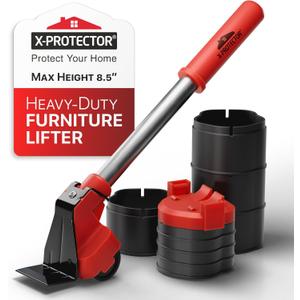 X-Protector Furniture Lifter Tool - Premium Furniture Jack Lifter Tool to Lift Furniture Easily - Appliance Lifter with 8.5" Adjustable Height - Ideal Jack to Lift Furniture Easily with Minimal Effort