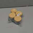 NETANY 4-pack 8oz Glass jars with Airtight Lids, Overnight Oats Containers with Bamboo Lids, Wide mouth Mason Salad jars, Glass Food Storage Containers for Snacks Yogurt Spice Sugar