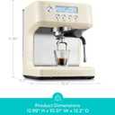 CASABREWS Ultra Espresso Machine, Barista Espresso Coffee Maker for Home | LCD Display, Custom Brew Temp, Latte & Cappuccino Machine, 20-Bar Italian Pump, Powerful Steam Wand, 73oz Removable Tank