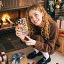 ChiCsFleur for iPhone 16 Case, TPU Phone case with Camera Protection for Women Girls Teens - Colorful Wildflower Butterfly Ladybug Natural Colorful Garden Floral Gift Sorority Aesthetic Unique (VibrantBloom)